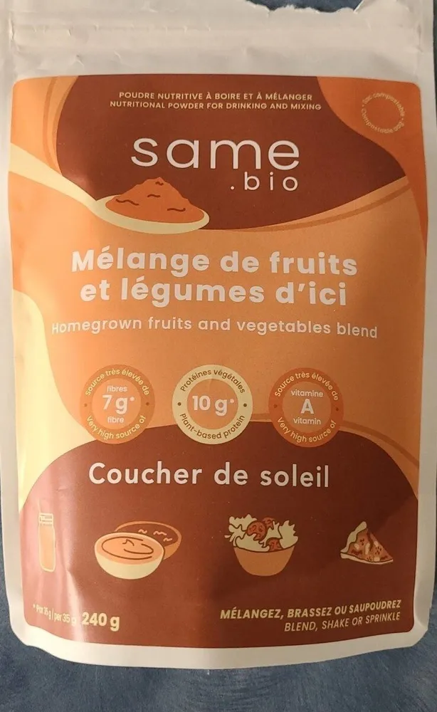 Mélange de fruits et légumes d'ici