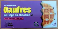 Les incomparables Gaufres de Liège au chocolat