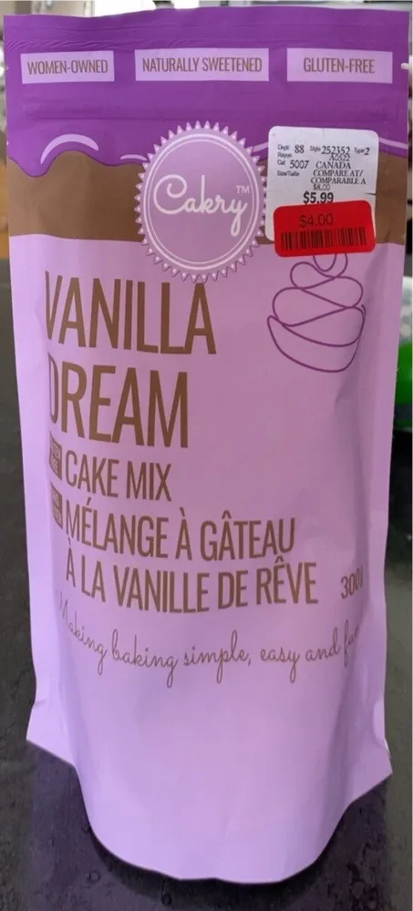 Vanilla dream cake mix