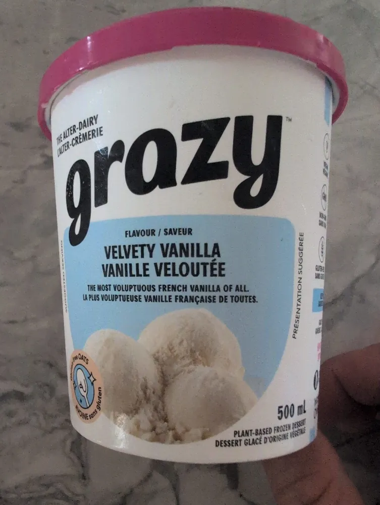 Plant based Frozen Dessert Velvety Vanilla
