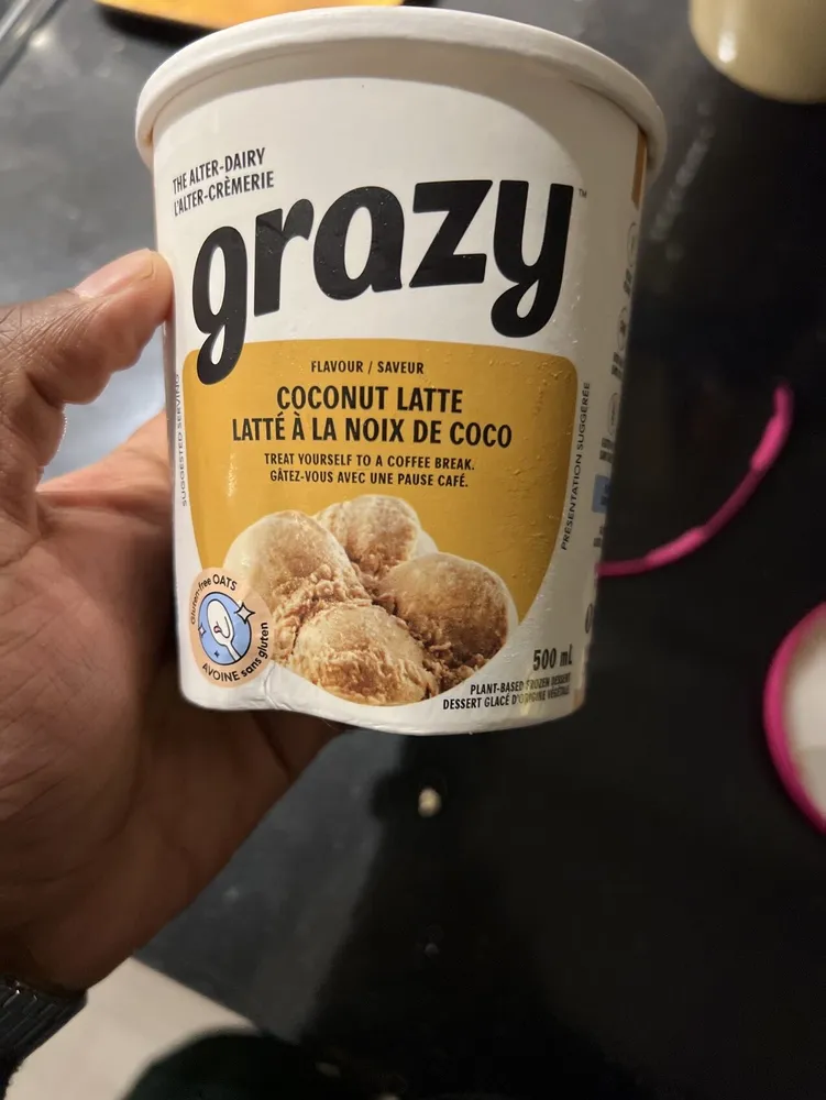 Coconut latte ice cream