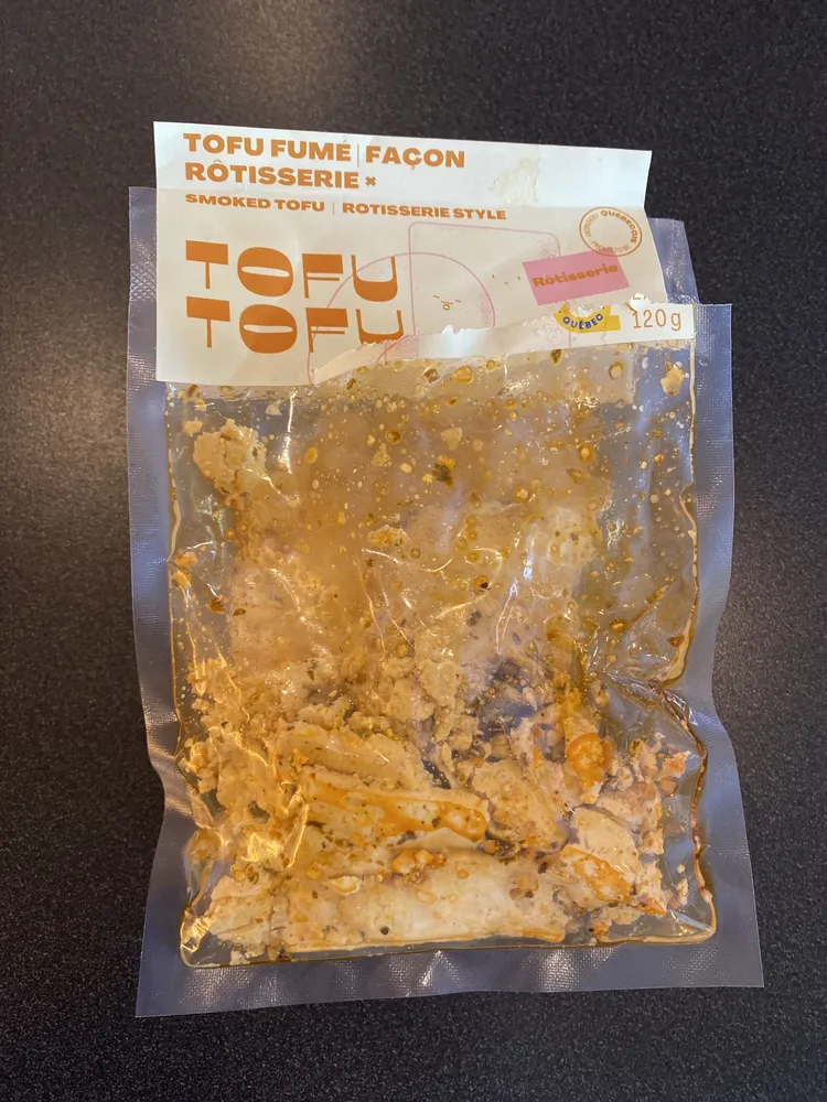 Tofu fumé façon rôtisserie