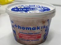 strawberry hibiscus artisanal greek yogurt