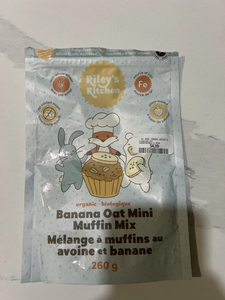 Banana Oat Mini Muffins (Mix)
