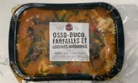 osso-buco farfalles et légumes jardiniers