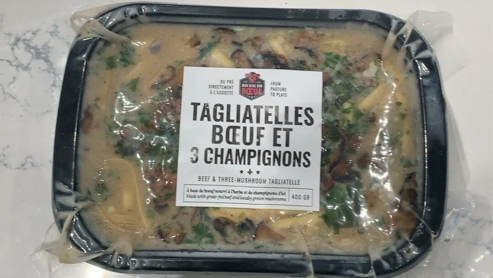 tagliatelles boeuf et 3 champignons