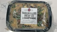 tagliatelles boeuf et 3 champignons
