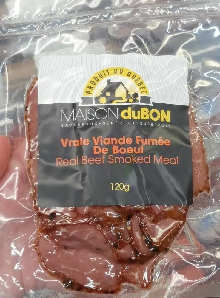 Vraie viande de bœuf fumée