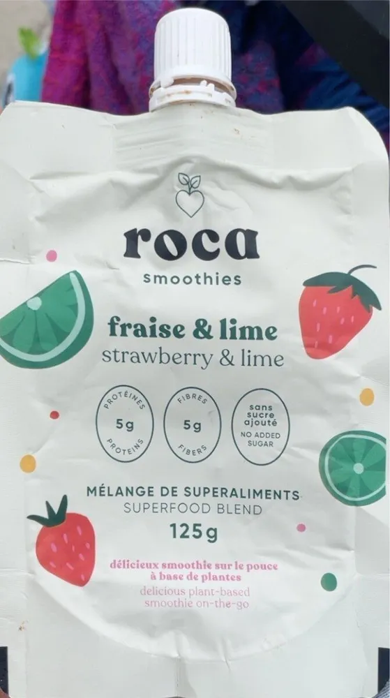 Smoothies fraise & lime