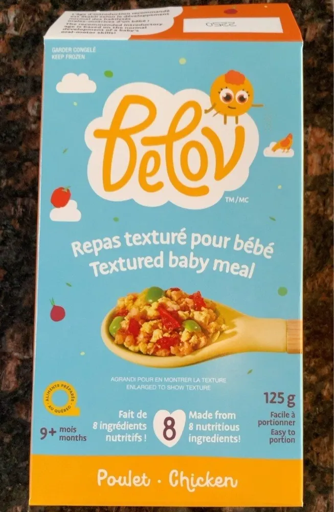 Repas texturé pour bébé