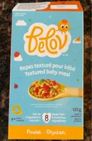 Repas texturé pour bébé