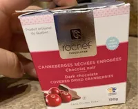 Canneberge secher enrobées chocolat noir