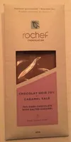 Chocolat noir 70% et caramel salé