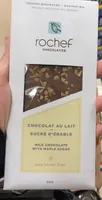 Chocolat au lait et sucre d’erable