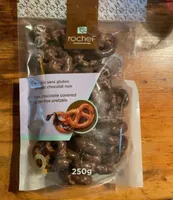 Bretzels sans gluten enrobés chocolat noir