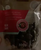 Canneberges séchées enrobées chocolat noir