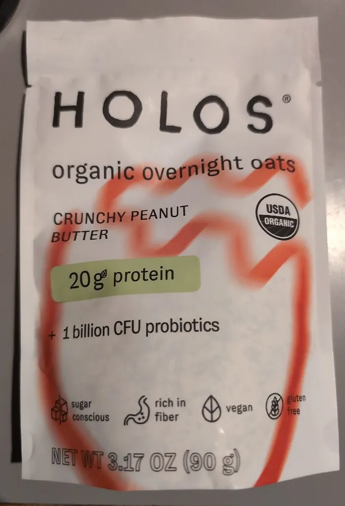 Crunchy Peanut Butter Organic Overnight Oats