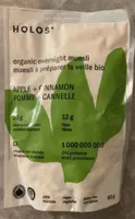 Organic overnight muesli apple and cinnamon