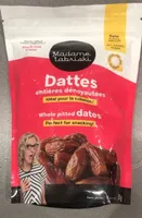 Dattes entières dénoyautées