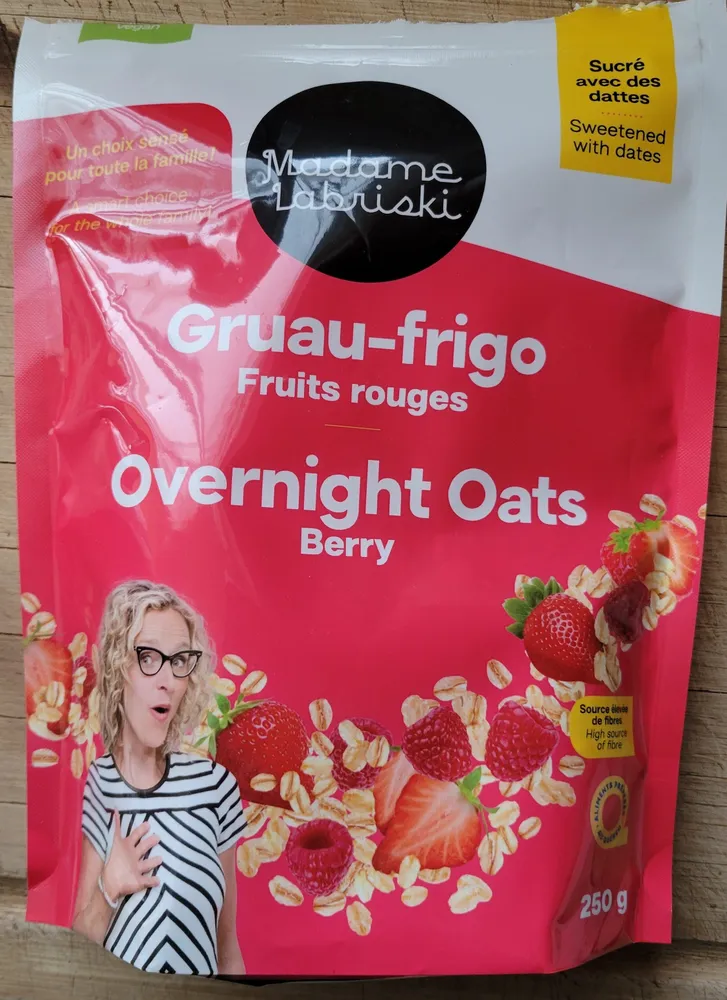 Gruau-frigo Fruits rouges / Overnight Oats Berry