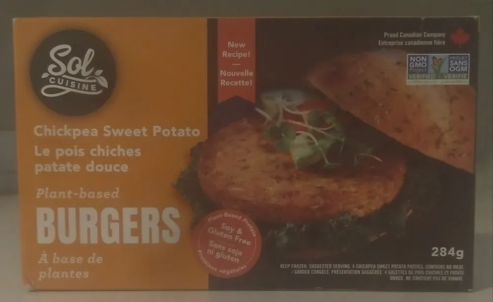 Chickpea Sweet Potato Burger