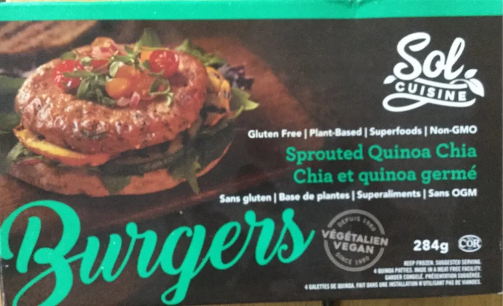 Sprouted Quinoa Chia Burger