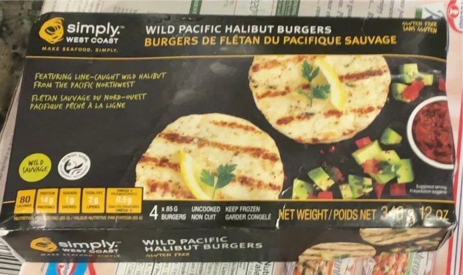 Wild pacific galibut burgers