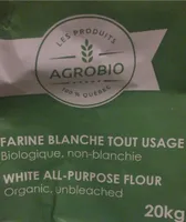Farine blanche tout usage non-blanchie