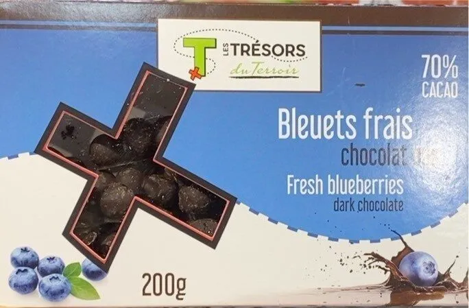 Bleuets frais chocolat noir
