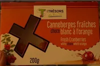 Canneberges fraîches chco blanc à l’orange