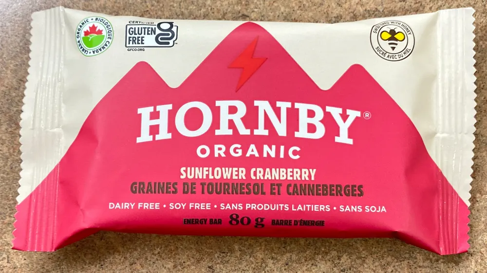 Sunflower Cranberry, Organic Energy bar