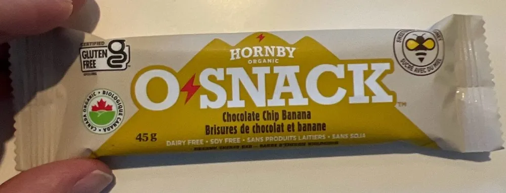 Chocolate Chip Banana, O Snack Organic Energy Bar.