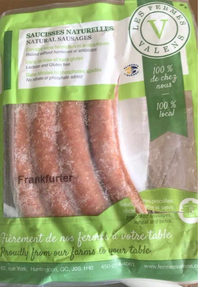 Saucisses naturelles