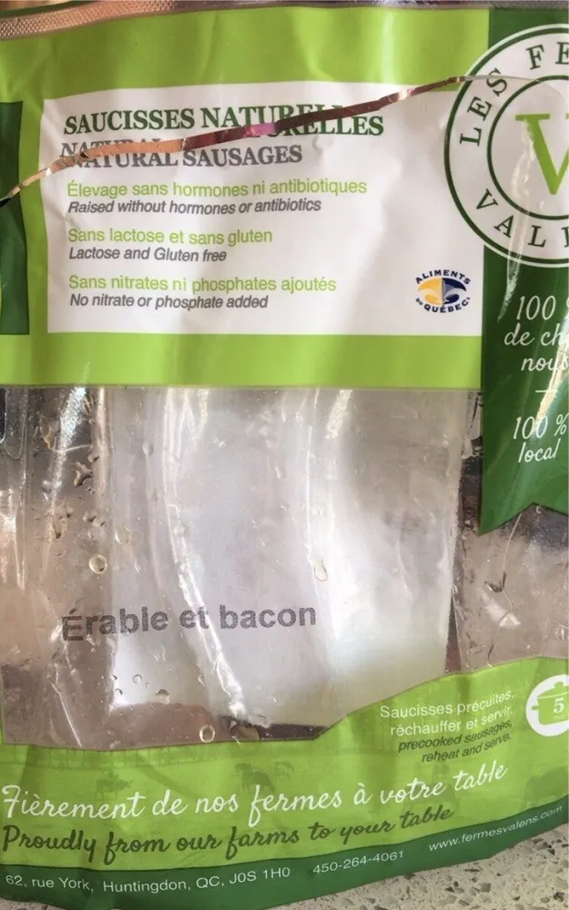 Saucisses naturelles