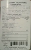 Josette la poulette chocolat au lait
