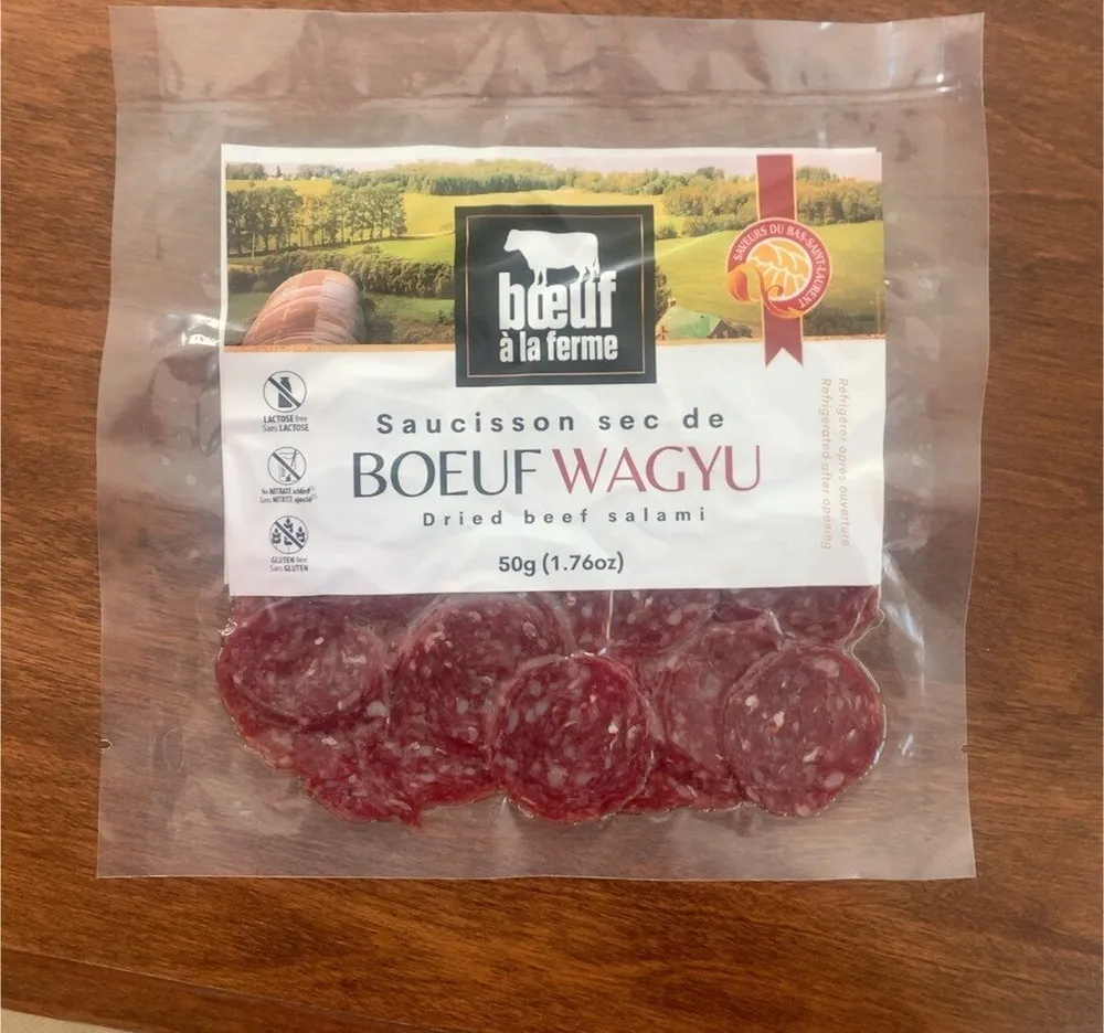 Saucisson sec de boeuf wagyu