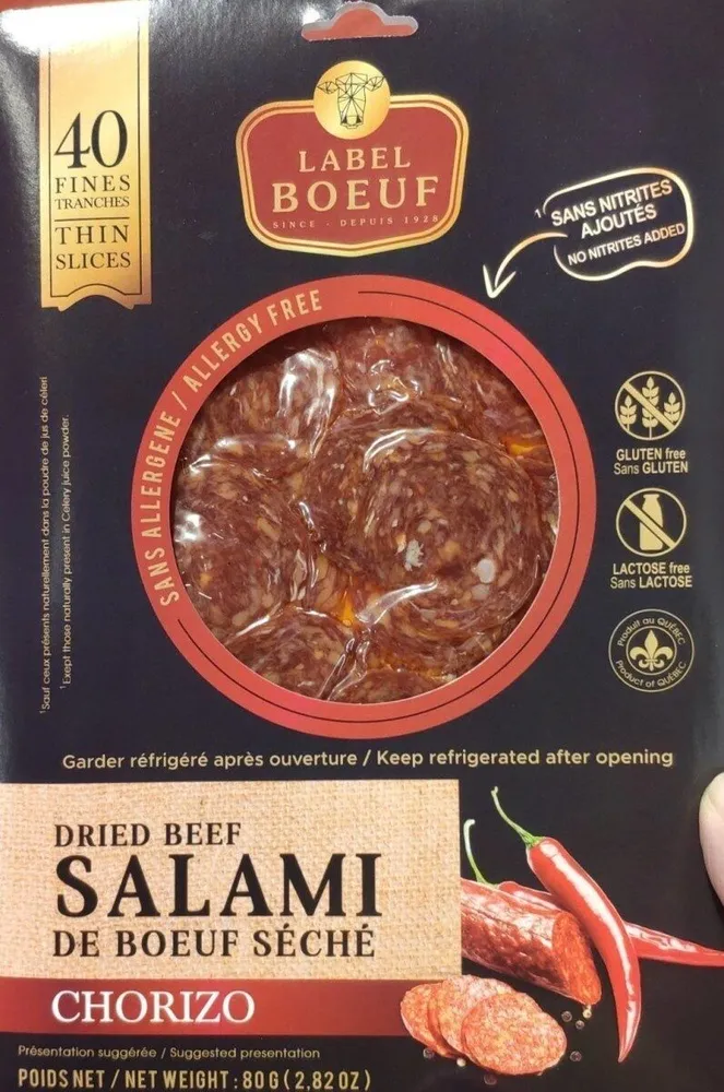 Salami de bœuf seché Chorizo