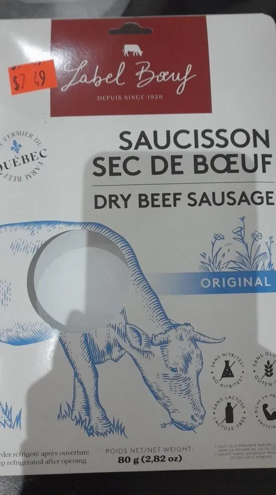 Saucisson sec de boeuf
