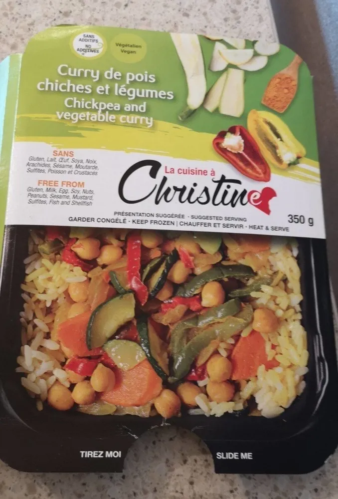 Curry de pois chiches et légumes
