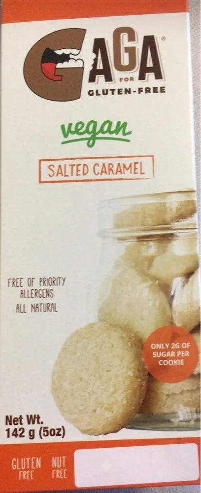 Vegan salted caramel cookie