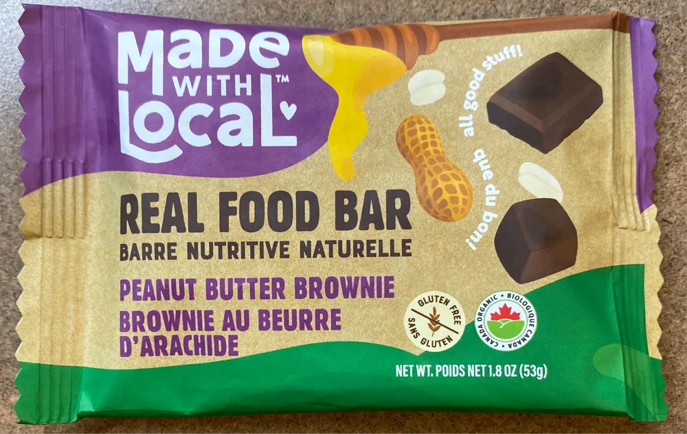 Peanut Butter Brownie, Organic • Real Food Bar