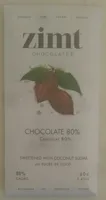 Chocolate 80% Sweetened with Coconut Sugar