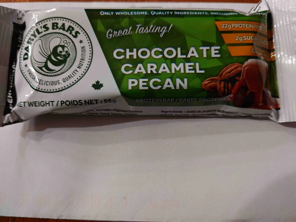 Chocolate Caramel Pecan Protein Bar