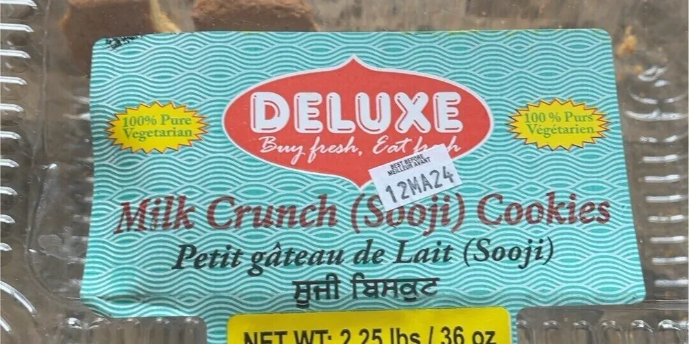 Milk cruch (sooji) cookies