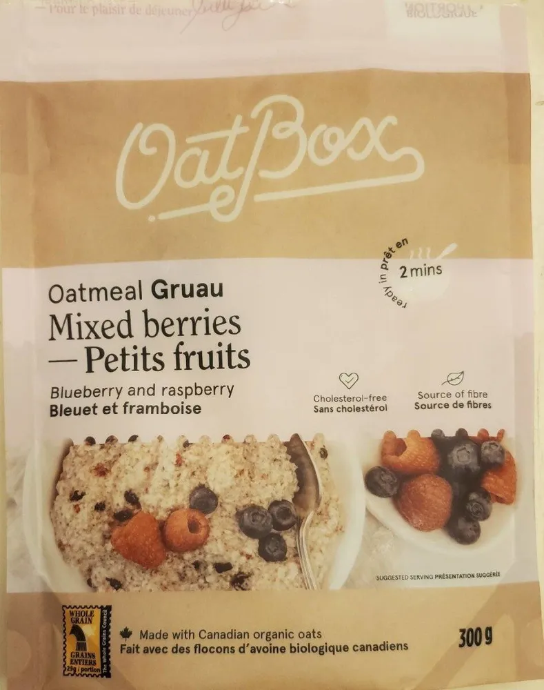 Mixed Berries Instant Oatmeal