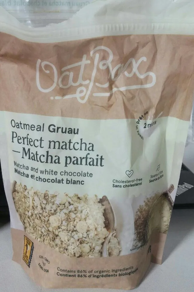White Chocolate & Matcha Instant Oatmeal