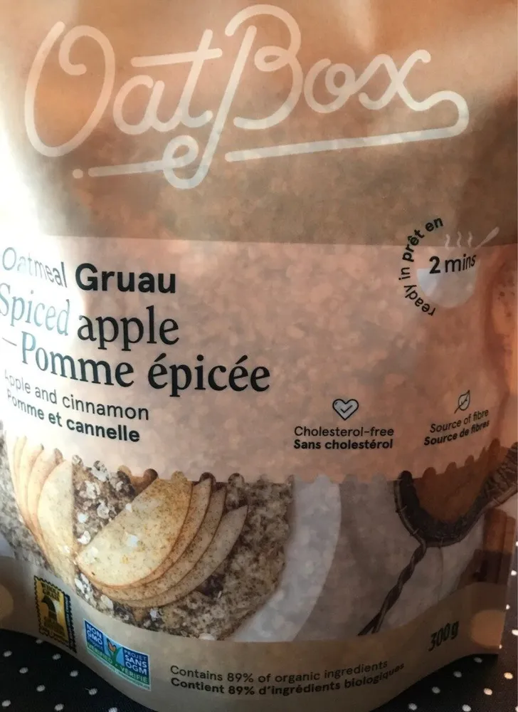 Apple and Cinnamon Instant Oatmeal