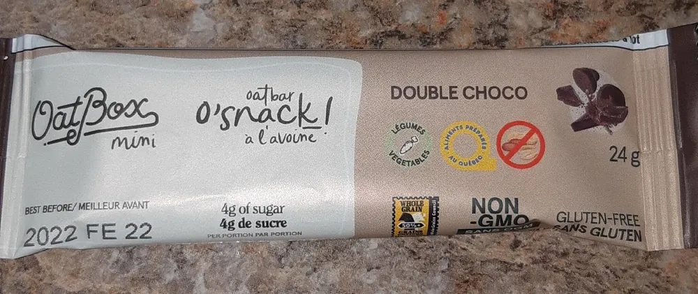 Barre d'avoine Double choco
