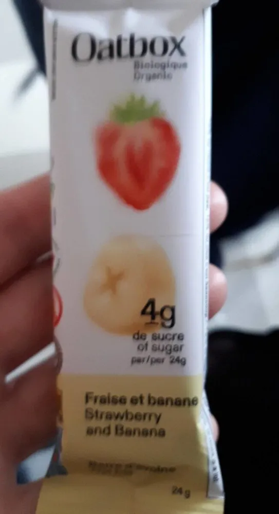 Barre fraise banane