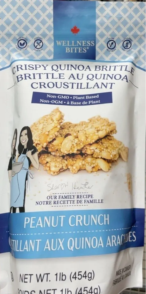 Crispy quinoa brittle